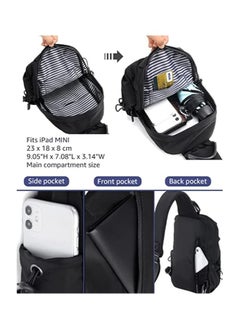 Crossbody Bag and Small Hand Shoulder Bag with Strap - Waterproof Chest Bag, for Travel, Outing and Sports, with USB charging, Black - pzsku/ZA641574BF731F88466E7Z/45/_/1724418328/03023faa-6430-4c66-8718-240723427d34