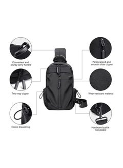 Crossbody Bag and Small Hand Shoulder Bag with Strap - Waterproof Chest Bag, for Travel, Outing and Sports, with USB charging, Black - pzsku/ZA641574BF731F88466E7Z/45/_/1724418338/fa576910-149b-445a-a3c2-6c2ae1415df2