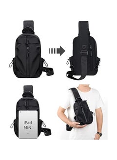 Crossbody Bag and Small Hand Shoulder Bag with Strap - Waterproof Chest Bag, for Travel, Outing and Sports, with USB charging, Black - pzsku/ZA641574BF731F88466E7Z/45/_/1724418339/9d9a9055-6198-47a4-94f0-7fcef1d9142c