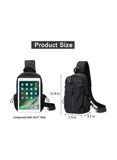 Crossbody Bag and Small Hand Shoulder Bag with Strap - Waterproof Chest Bag, for Travel, Outing and Sports, with USB charging, Black - pzsku/ZA641574BF731F88466E7Z/45/_/1724418348/8589e634-a6f2-4cdf-8262-d53d09a84767