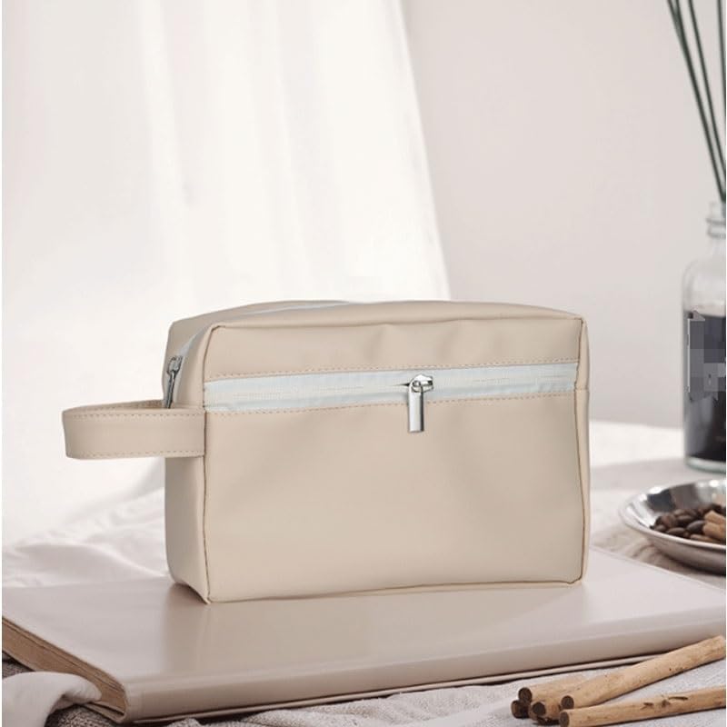 Leather Makeup Bag Electron Data Cable Storage Travel Business Trip Toiletry Multi-functional Portable - Image 4