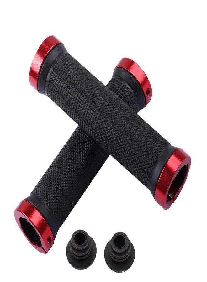 DCZ Cycling Lock-on Anti-Slip Bicycle Handle Grips (Red) - Image 1