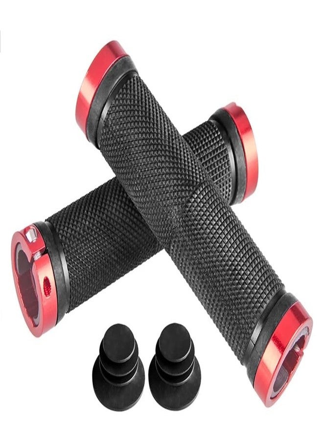 DCZ Cycling Lock-on Anti-Slip Bicycle Handle Grips (Red) - Image 2