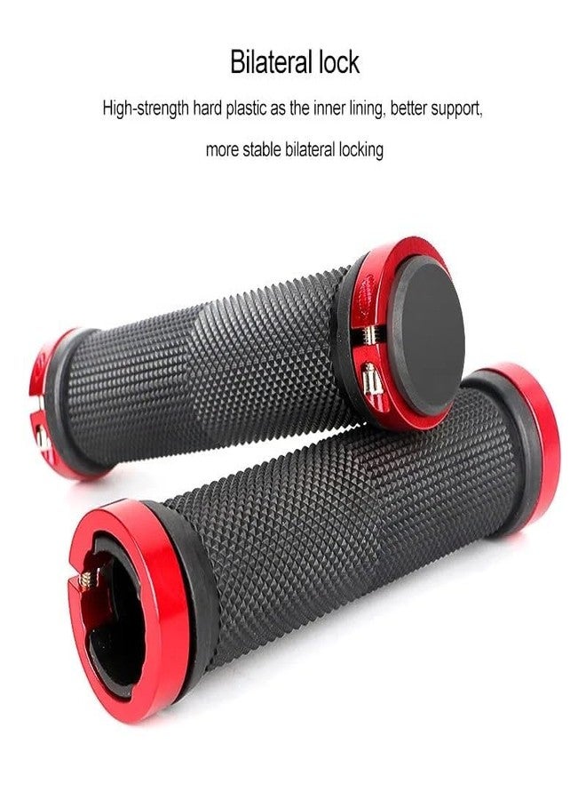 DCZ Cycling Lock-on Anti-Slip Bicycle Handle Grips (Red) - Image 4