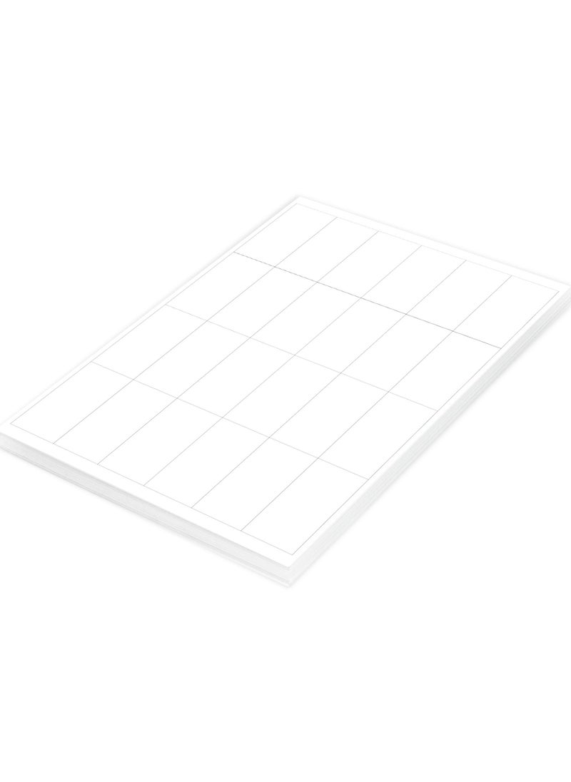 FIS - FIS Multipurpose Laser Labels, Colour White, Size 70X33.8MM (24 Stickers x 100 Sheet)  2400 Labels, Size : A4 (21X29.7 CM) , Pack of 100 Sheets -FSLA24-5-100 - Image 1