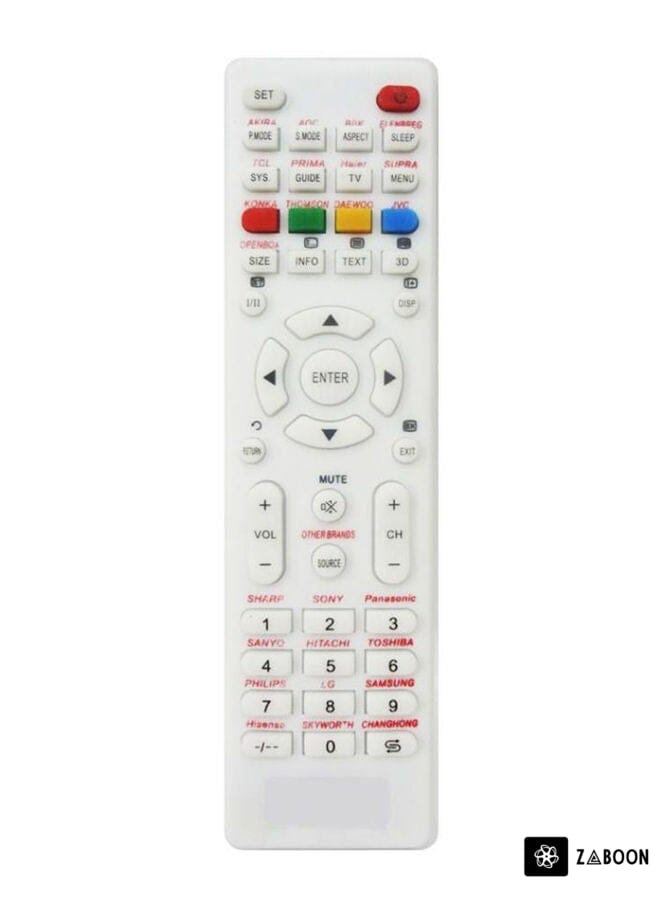 Zaboon Universal Multi-Screen Remote Control White