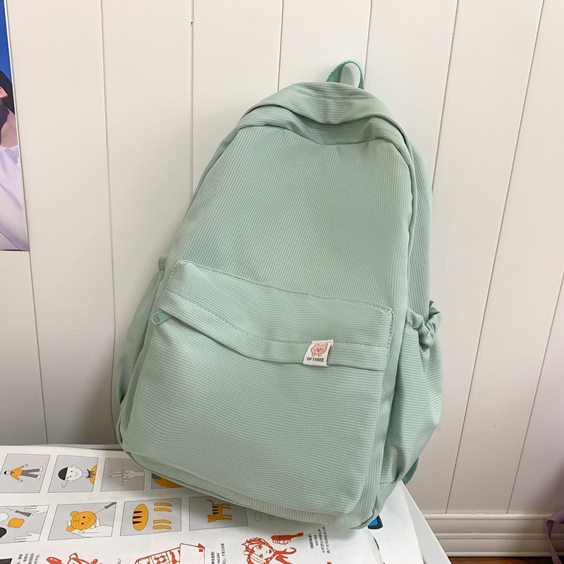 Su Zin same style schoolbag female Korean style cute Milky yellow backpack for junior high school students large capacity backpack for high school students Green 