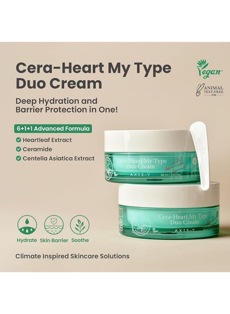 Axis-Y Cera-Heart My Type Duo Cream Hydrating & Barrier Balancing Set - Image 3