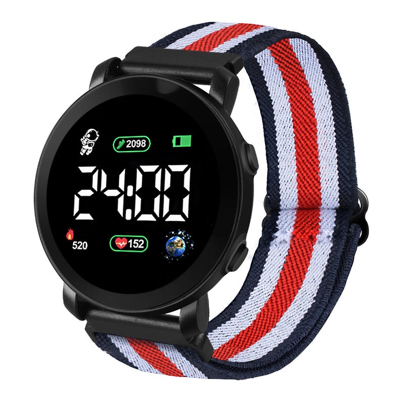 New Kids Digital Watch Round Sporty Waterproof Number 2 