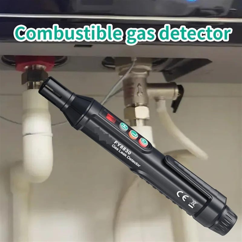 FY8830 Portable Gas Leak Detector Natural Gas Detector Combustible Gas Detector with Audible Visual Alarm Gas Sniffer - Image 4