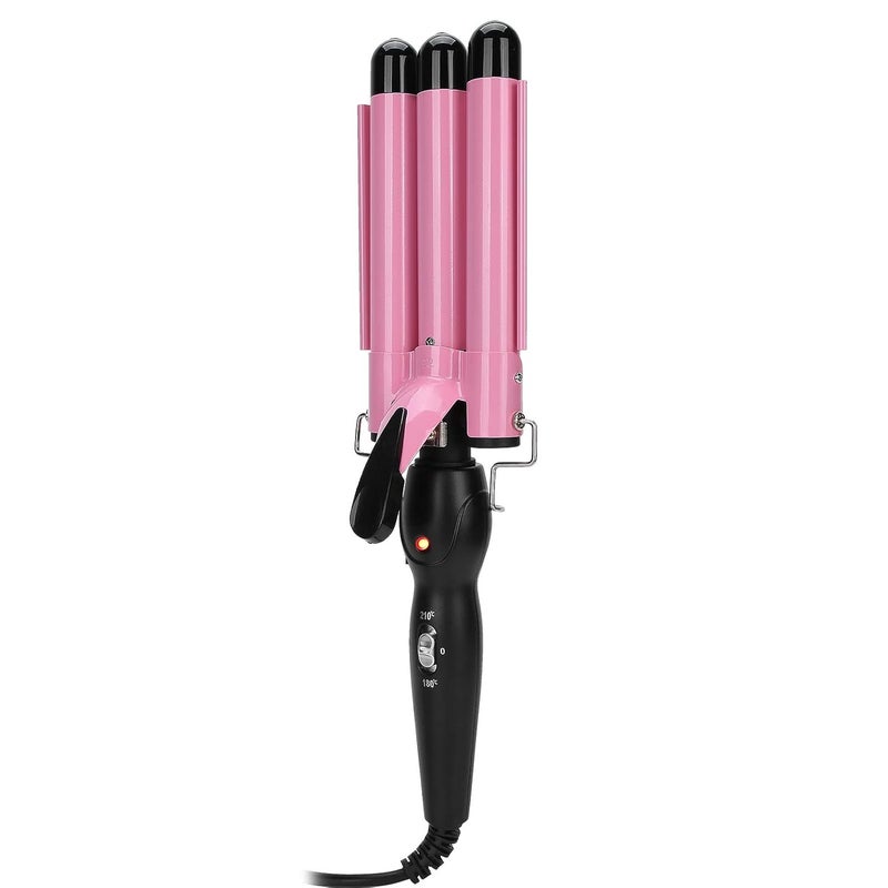 klarako 3 Barrel Curling Iron Wand,Adjustable Hair Hair Hair Waving Styling Tools For Curling Zeolite Triple Barrel For Curling Wands Hair-Curling-Wands Wands For Women Girls(Us 22Mm) - Image 3