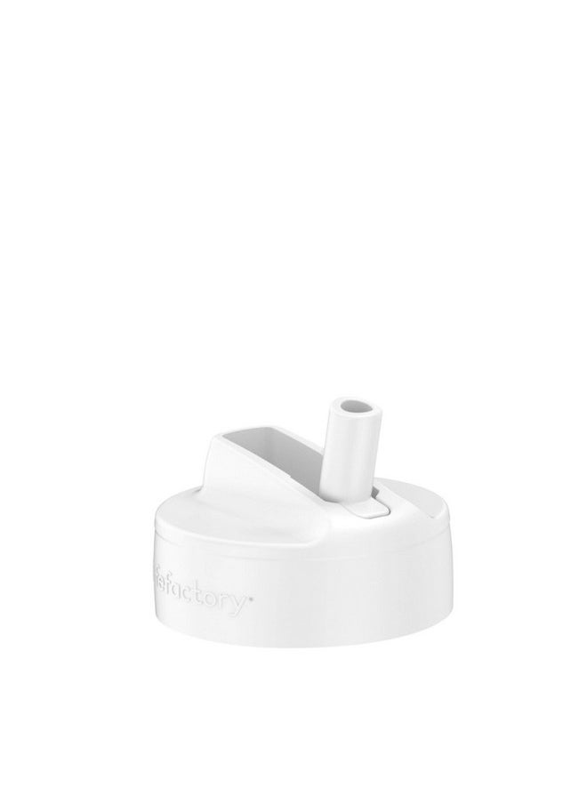 lifefactory Pivot Straw Cap For 8Ounce Wide Mouth Baby Bottles White 1Pack Lg94Wh6  - Image 1