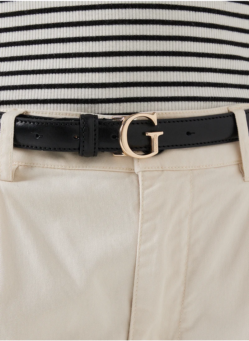 GUESS Logo Detailed None Allocated Hole  Belt
