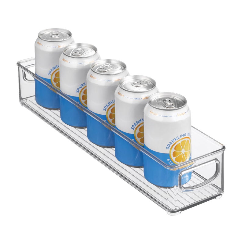 iDesign Slim Clear Plastic Storage Bin, Extra Long Narrow Stackable Organizer for Kitchen and Pantry - Image 1