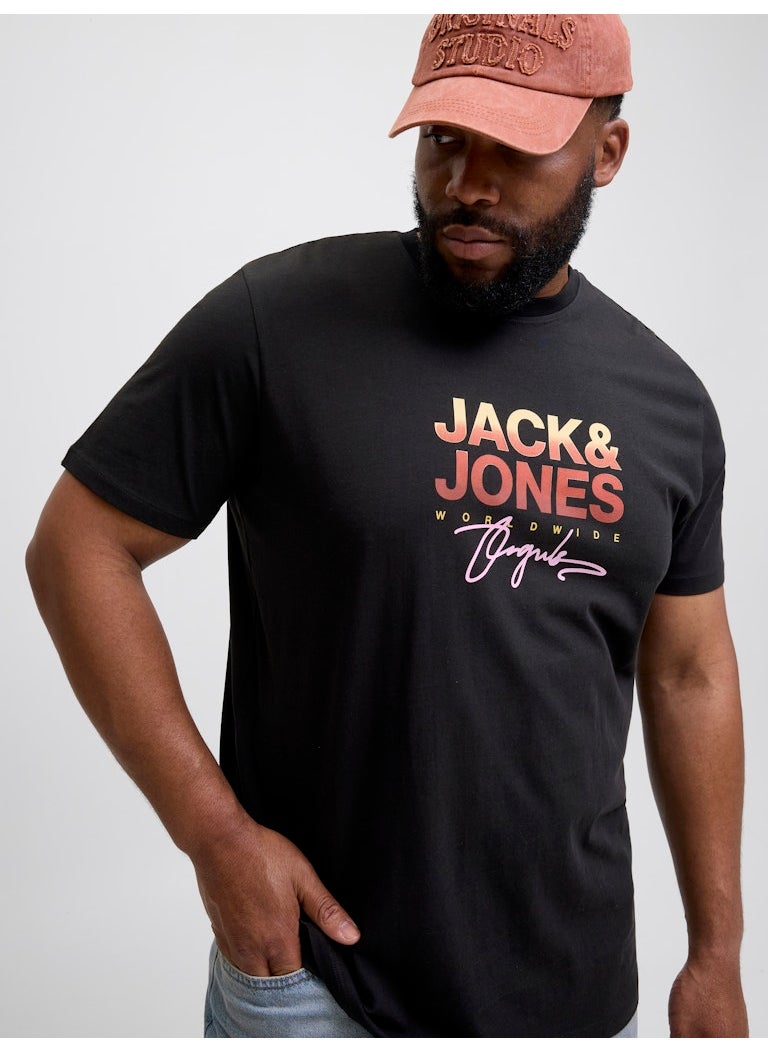 JACK & JONES Plus Size Crew Neck T-Shirt  - Image 3