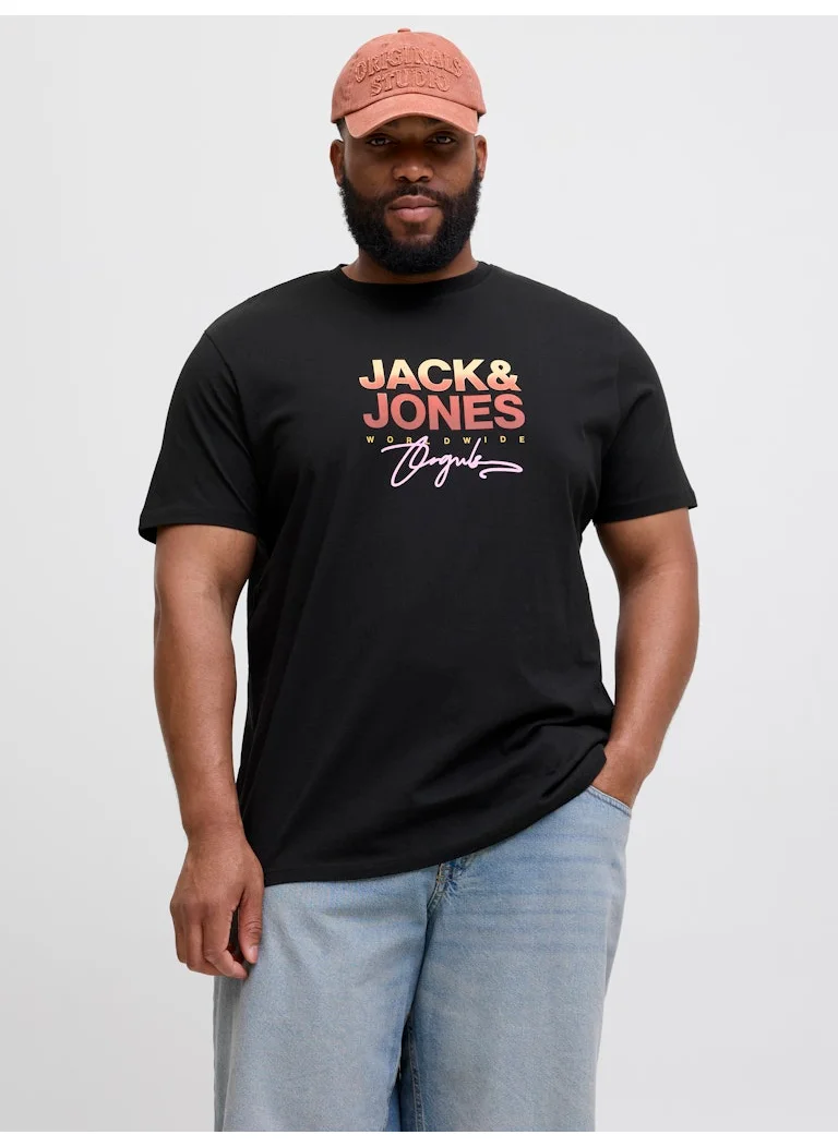 JACK & JONES Plus Size Crew Neck T-Shirt
