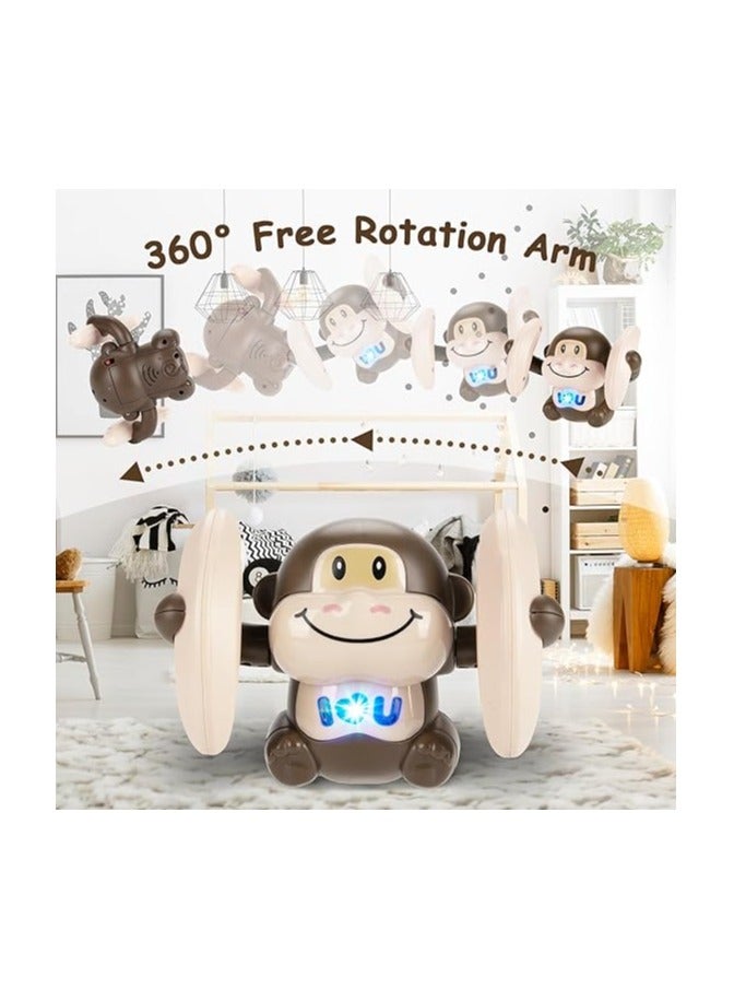 Leimaq Crawling Monkey Baby Toys Tummy Time Toy Gifts for 3-12 Baby Boy Girl, Baby Musical Toys, Infant Toys 0-6 Months, Baby Toys 0-3 6-12 12-18 Months 3 Year+ Toddler Toy Birthday Gift  - Image 2
