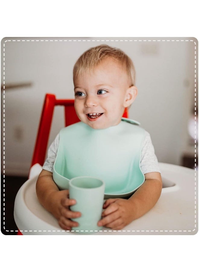 otterlove Silicone Baby & Toddler Training Cup - Pediatric OT Approved - 100% Platinum Pure LFGB Silicone - Unbreakable - Plastic Free - Tiny Cup Perfect for Baby Led Weaning (Sage) - Image 2