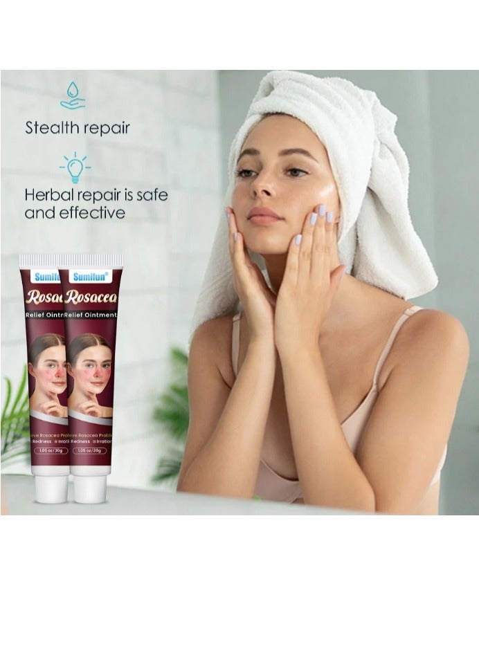 Sumifun Rosacea Treatment Face Cream Red Nose Redness Relief Acne Cream 30g - Image 5