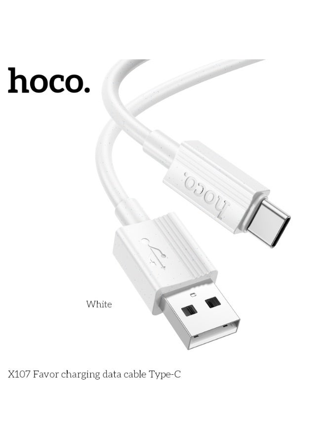 hoco. X107 Favor charging data cable Type-C - Image 1