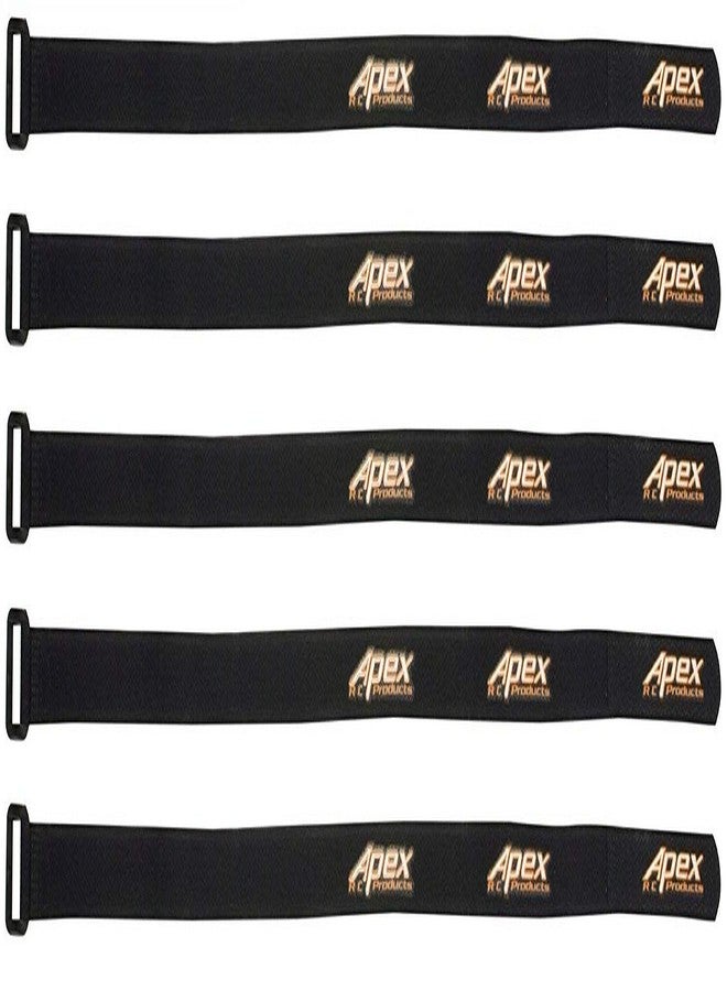 Apex RC Products 5 Pack - 20mm x 500mm Straps for Lipo Batteries/Camera Straps 3053 - Image 1