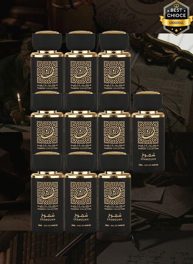 Lattafa 10 Pieces Thameen Collection Shamoukh Perfume 30ml EDP - Image 1