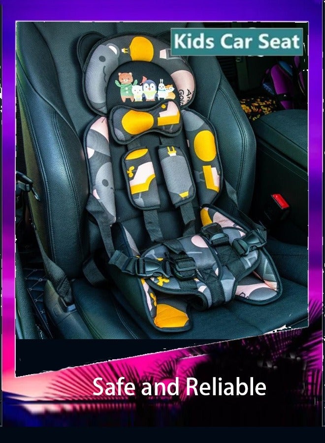 Auto Child Auxiliary Safety Seat Simple Car Portable Seat Belt, Foldable Car Seat Booster Seat for Car Protection, Travel Car Seat Accessories for Kids 0-12 Year  - Image 1