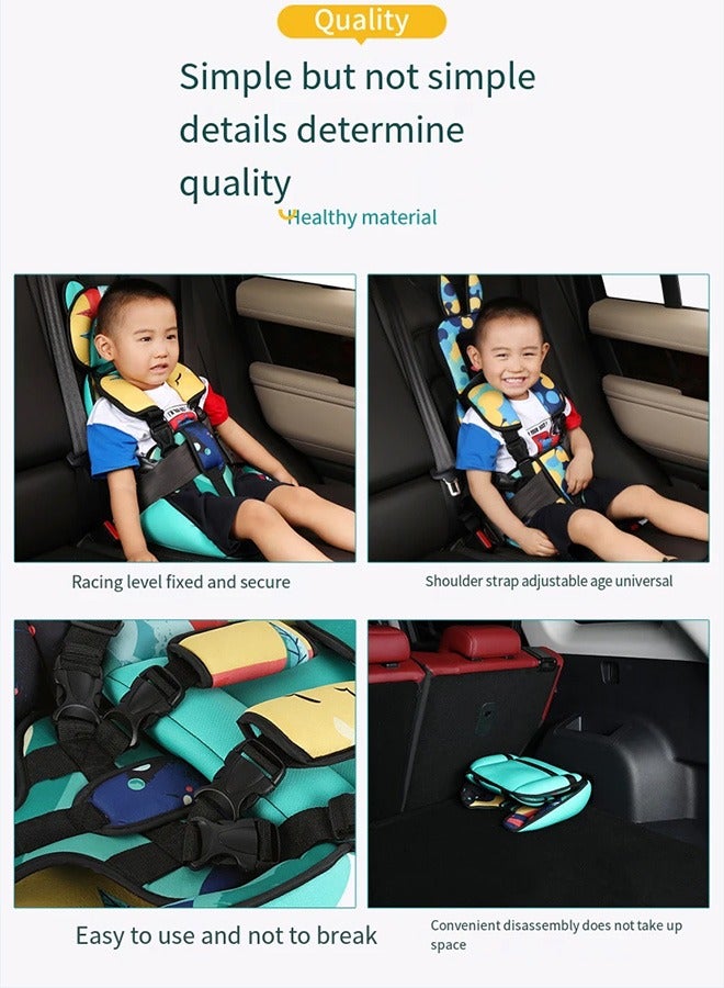 Auto Child Auxiliary Safety Seat Simple Car Portable Seat Belt, Foldable Car Seat Booster Seat for Car Protection, Travel Car Seat Accessories for Kids 0-12 Year  - Image 5