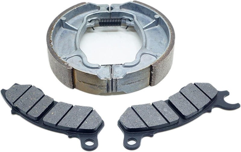 QASULER Front and Rear Brake Pads Shoe Set Kit - Image 1