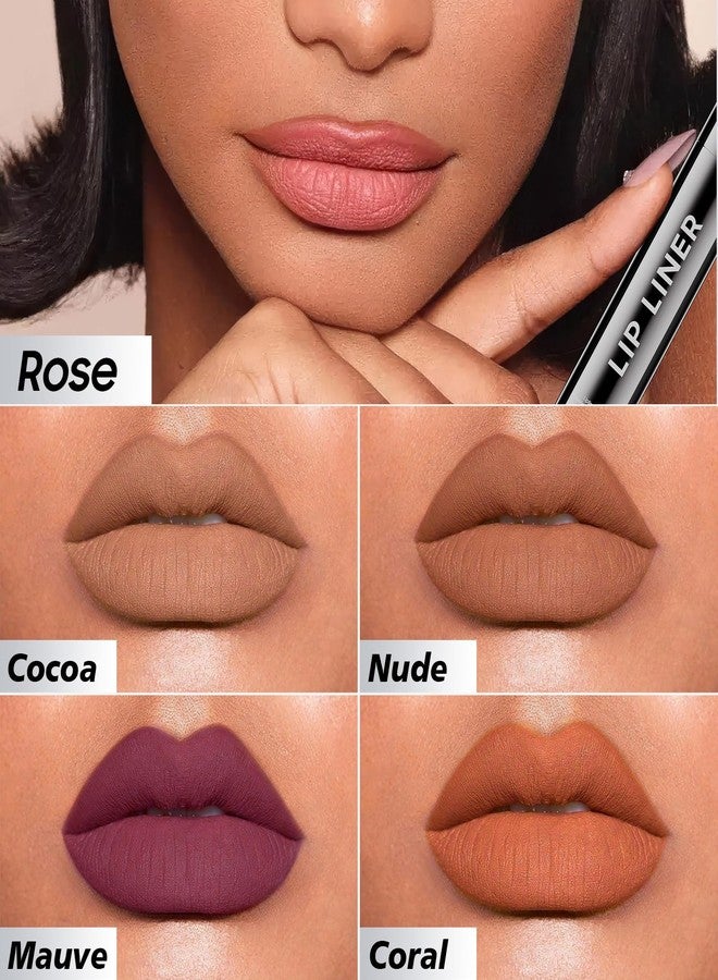 Fanterday Lip Stain Peel Off Lip Liner - Long Lasting Comfortable Vivid Color Peel Lip Stain Smudge Proof Finish, Create A Charming Vibrant Lip Color Makeup For All Skin Types with All-Day (#03 Rose) - Image 5