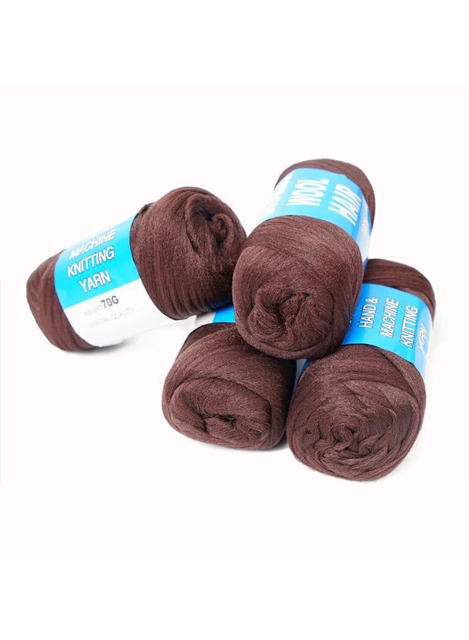 Youngther 100% Brazilian Wool Hair Acrylic Yarn For African Braids/Senegalese Twist/Faux Locs/Wraps - Image 4
