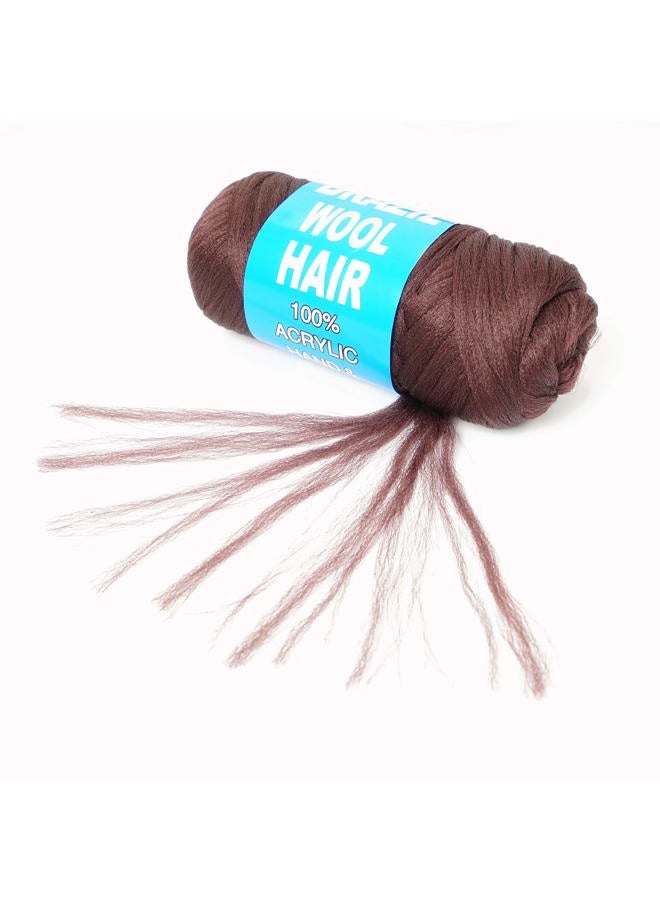 Youngther 100% Brazilian Wool Hair Acrylic Yarn For African Braids/Senegalese Twist/Faux Locs/Wraps - Image 2