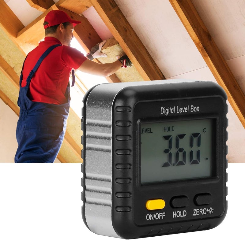 Digital Inclinometer 360 Degree Angle Finder Protractor for Woodworking, Lightweight ABS Material, High Accuracy Measurement Tool with Magnetic Measuring Surface (No horizontal bubbles) - Image 5