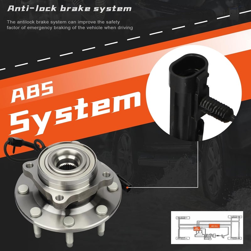 DRIVESTAR 4WD 515058 Front Left/Right Wheel Hub & Bearing Assembly for Chevy and GMC Vehicles - Image 3