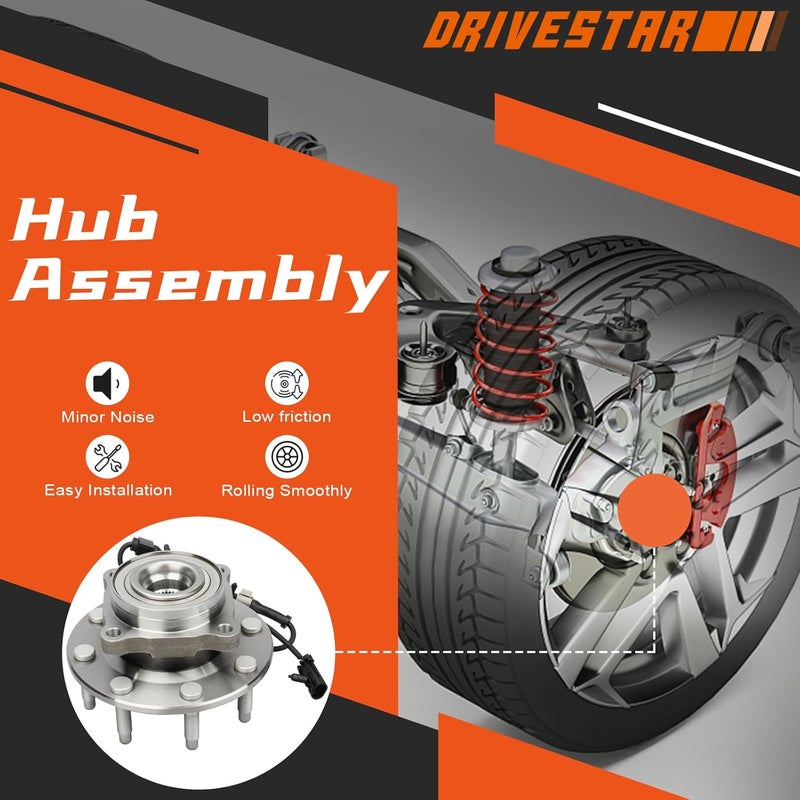 DRIVESTAR 4WD 515058 Front Left/Right Wheel Hub & Bearing Assembly for Chevy and GMC Vehicles - Image 2