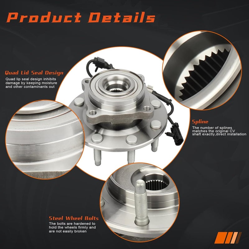 DRIVESTAR 4WD 515058 Front Left/Right Wheel Hub & Bearing Assembly for Chevy and GMC Vehicles - Image 4