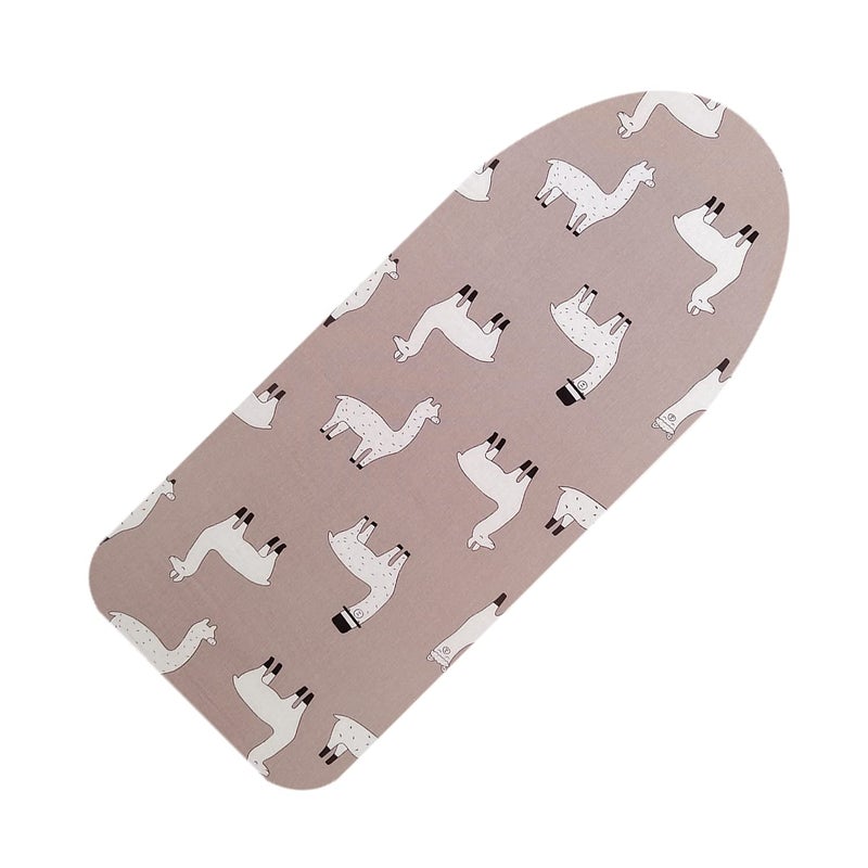 12 x 32 Small Tabletop Ironing Board Cover and Pad3 Pairs of Hook and Loop Fastener StrapsElastic EdgesCotton Mini Iron Board Cover with Scorch Resistant Thick Padding