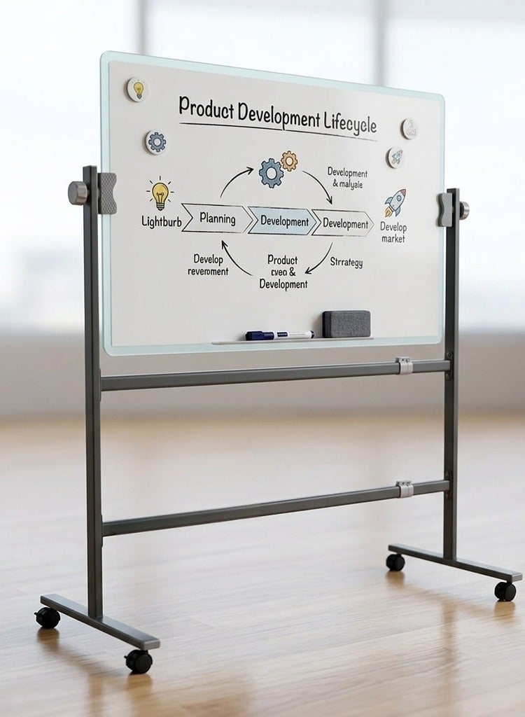 Concent Movable Professional Whiteboard Holder - Stretchy (Grey Color) - Image 2