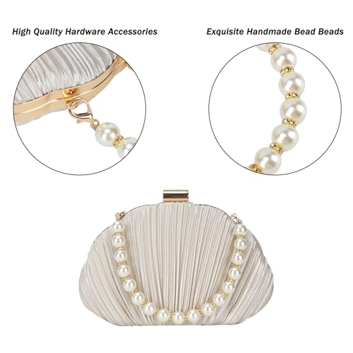 DA BODAN Fashion Womens Jane Satin Diamante Clutch Rhinestone Evening Bridal Prom Party Handbag Crossbody Purse Chain Bag - Image 2
