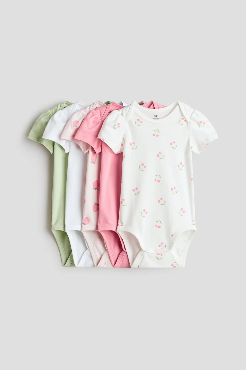 H&M 5-pack cotton bodysuits