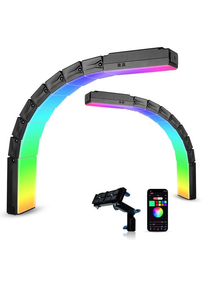 sirui ضوء الفيديو القابل للانحناء SIRUI B25RD RGB، ضوء لوحة LED للإضاءة في التصوير الفوتوغرافي الاستوديو، قابل للتعديل 360° بألوان كاملة، 2700-8500K، تصميم سريع الإطلاق، بطارية/تيار مستمر، تحكم عبر اللوحة/التطبيق - Image 1