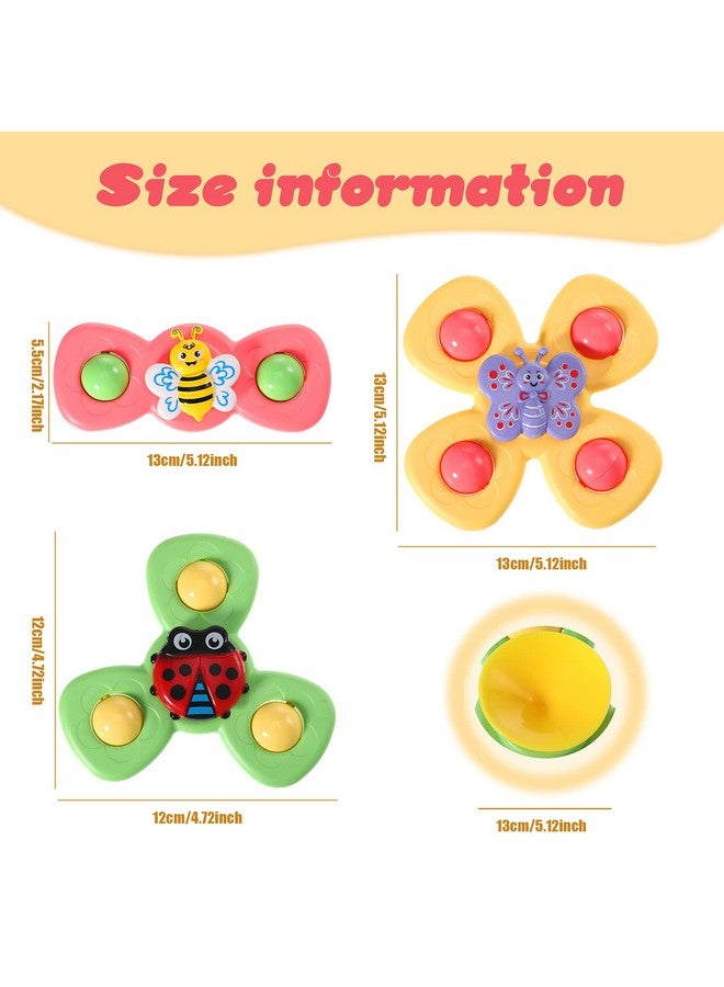 Harrycle 6 Pieces Suction Cup Spinner Toy Sea Theme Sensory Bath Spinner Toys Butterfly Suction Toys For Birthday Learning Game And Party Supplies - Image 3