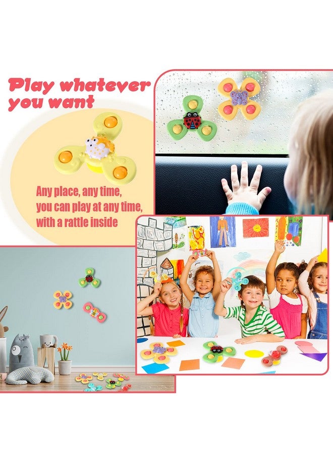 Harrycle 6 Pieces Suction Cup Spinner Toy Sea Theme Sensory Bath Spinner Toys Butterfly Suction Toys For Birthday Learning Game And Party Supplies - Image 4