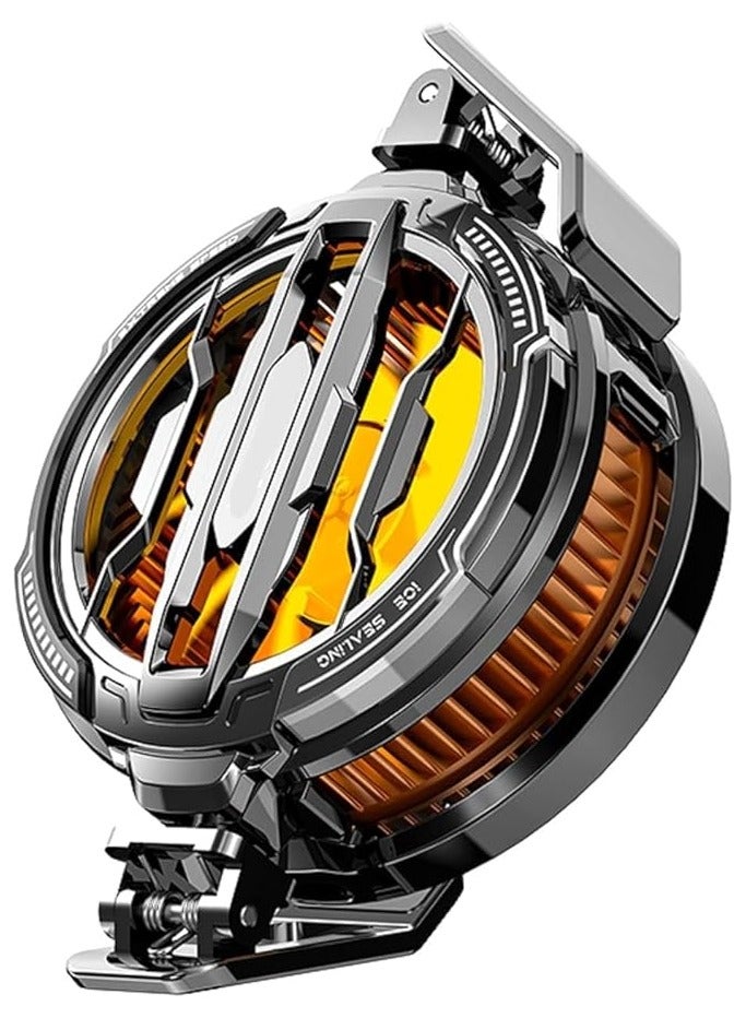 PROMASS Magnetic Phone Cooler, Portable Cell Phone Cooler, Cx07 Phone Fan Cooler, for 2.83-3.66 Inches Ios/Android Semiconductor Heatsink Cooling for Gameing, for Smartphone/Tablet/Ipad(1 Pack) - Image 1