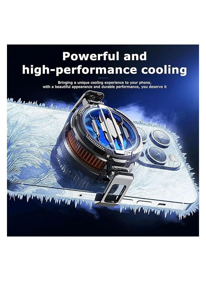 PROMASS Magnetic Phone Cooler, Portable Cell Phone Cooler, Cx07 Phone Fan Cooler, for 2.83-3.66 Inches Ios/Android Semiconductor Heatsink Cooling for Gameing, for Smartphone/Tablet/Ipad(1 Pack) - Image 2