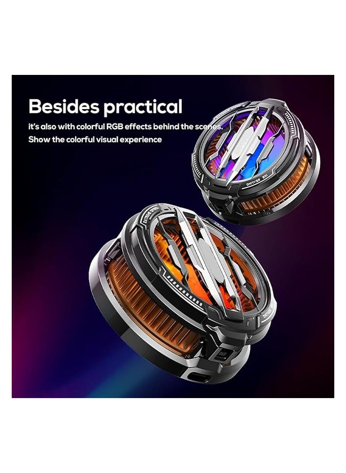 PROMASS Magnetic Phone Cooler, Portable Cell Phone Cooler, Cx07 Phone Fan Cooler, for 2.83-3.66 Inches Ios/Android Semiconductor Heatsink Cooling for Gameing, for Smartphone/Tablet/Ipad(1 Pack) - Image 3