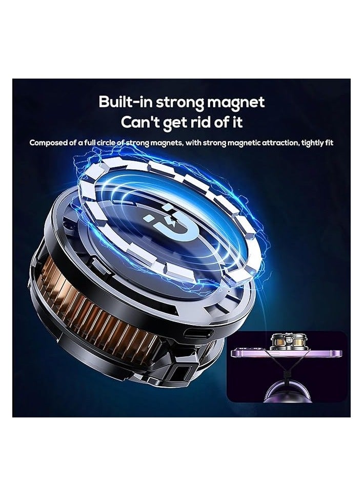 PROMASS Magnetic Phone Cooler, Portable Cell Phone Cooler, Cx07 Phone Fan Cooler, for 2.83-3.66 Inches Ios/Android Semiconductor Heatsink Cooling for Gameing, for Smartphone/Tablet/Ipad(1 Pack) - Image 4