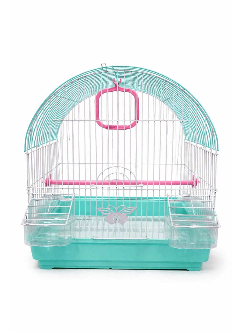 Petto W100 Metal Bird Cage 30×23×39 cm – Compact Rectangular Cage for Small Birds with Secure Design - Image 2