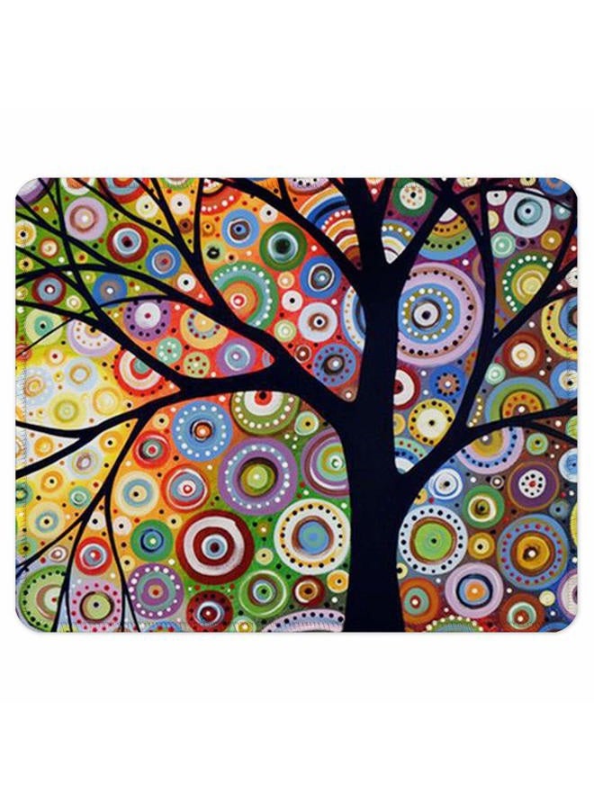 BOSOBO Mouse Pad, Custom Tree of Life Mouse Mat, Small Gaming Mouse Pad for Women and Men, Waterproof Office Mousepad, Non-Slip Rubber Base, Stitched Edge, Rectangle 10.2 x 8.3 x 0.12 Inch - Image 1