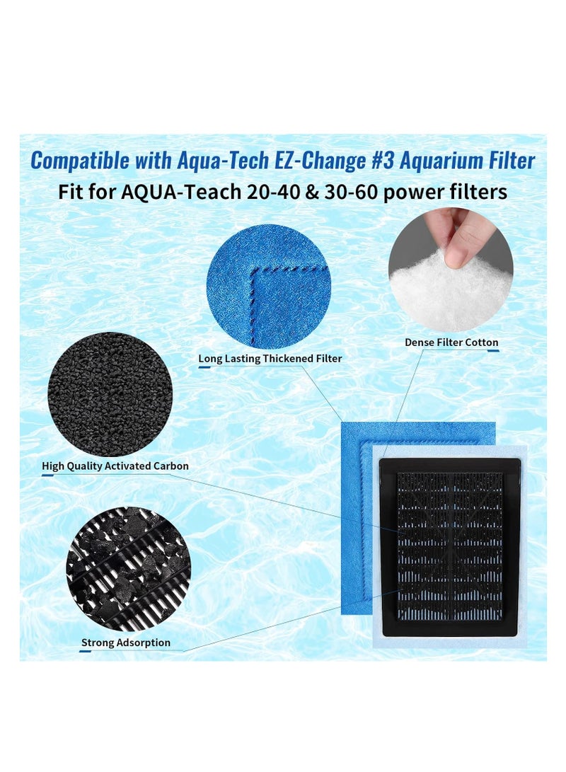 KASTWAVE 8Pcs Aquarium Filter Cartridge, Aquarium Filter Floss, for Aqua-Tech EZ-Change #3, Fish Tank Filters Cartridge, Fit for Aqua-Teach 20-40 & 30-60 Power Filter - Image 5